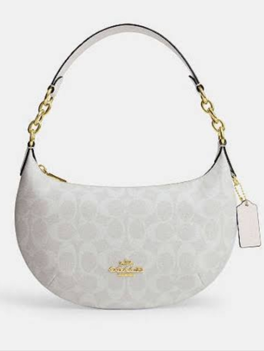 Coach Payton Hobo Bag - White Signature Canvas (Nwot)
